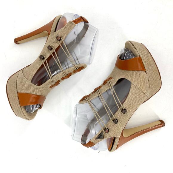 Diesel: canvas and leather heels (37) - Picture 5 of 8